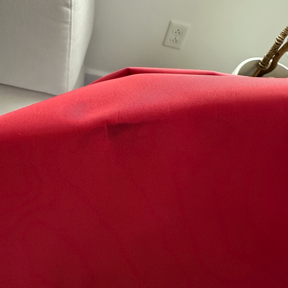 LONGCHAMP MODELE DEPOSE RED NYLON MEDIUM BAG WITH SHOULDER CROSSBODY STRAP - Picture 8 of 14